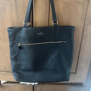 Kate Spade New York Cobble Hill Taylor Tote Black Leather Tote, Like New